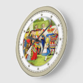 Alice Meets The Queen of Hearts in Wonderland Grote Klok (Hoek)
