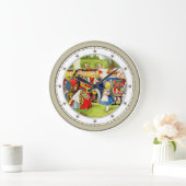 Alice Meets The Queen of Hearts in Wonderland Grote Klok (Huis)
