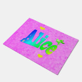 Alice, meisjesnaam Logo met hart, Deurmat (Schuin)