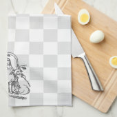 Alice met Caterstyle en White Rabbit Towel Theedoek (Quarter Fold)