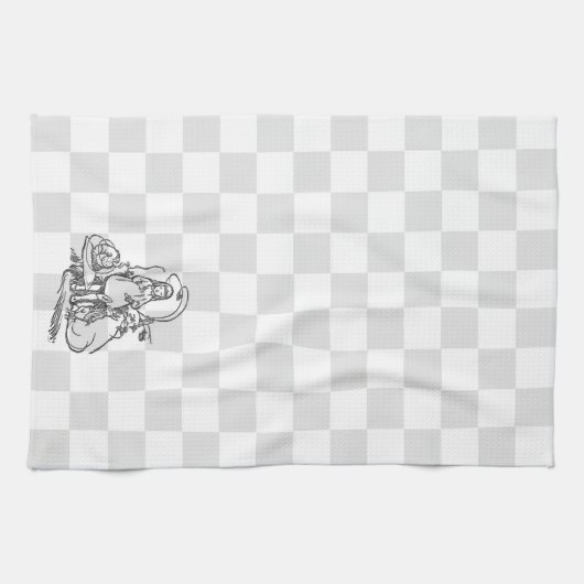 Alice met Caterstyle en White Rabbit Towel Theedoek (Horizontaal)