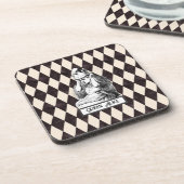  Alice met Crown Harlequin Bier Onderzetter (Linkerzijde)