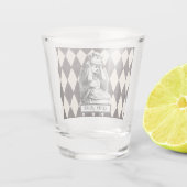 Alice met Crown Harlequin Shot Glas (Achterkant)
