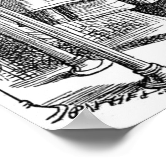 Alice met de fles "Drink me" Poster (Hoek)