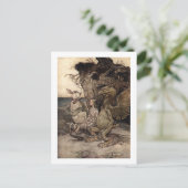 Alice met de Griffin en de Mock Turtle Briefkaart (Staand voorkant)