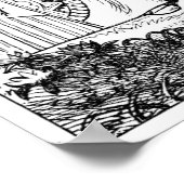 Alice met de Rode Koningin Poster (Hoek)