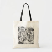 Alice met de Rode Koningin Tote Bag (Voorkant)