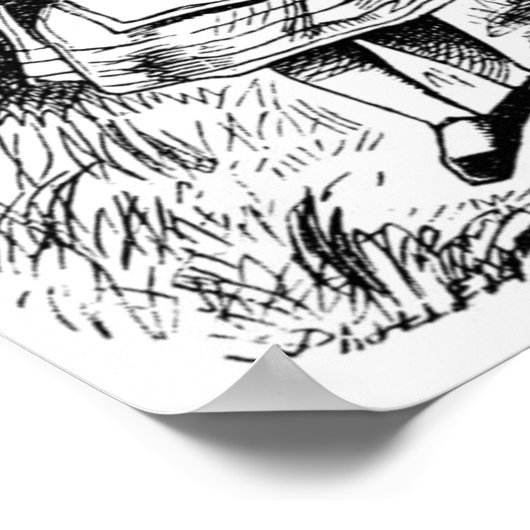 Alice met de varken poster (Hoek)