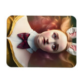 Alice met de witte konijnenaar magneet (Horizontaal)