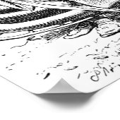 Alice met de witte koningin poster (Hoek)