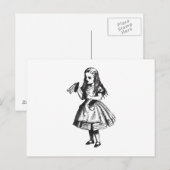 Alice met 'Drink me' fles Briefkaart (Voorkant / Achterkant)