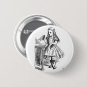 Alice met 'Drink me' fles Ronde Button 5,7 Cm (Voorkant /achterkant)