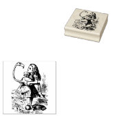 Alice met een flamingo rubberstempel (Gestempeld)