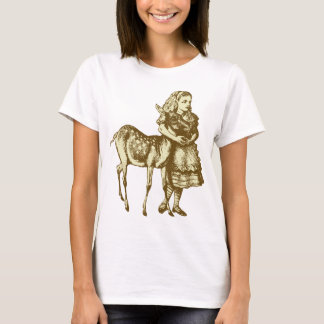 Alice met Fawn Inked Sepia T-shirt