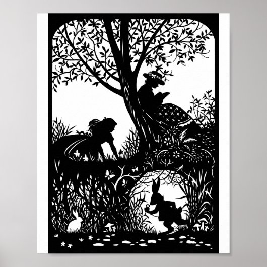 Alice met het konijn Poster (Voorkant)