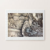 Alice met Hookah die Caterpijler roken Legpuzzel (Horizontaal)