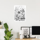 Alice met Kaarten Poster (Thuiskantoor)