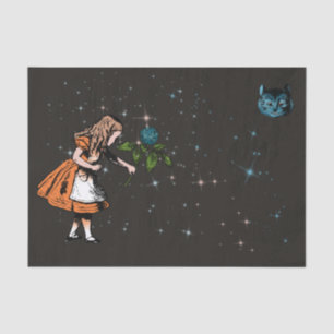 Alice met klaver, twinkelende sterren, Cheshire Ca Tissuepapier