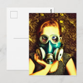 Alice met Red Hair in een Briefkaart met een gasma (Voorkant / Achterkant)