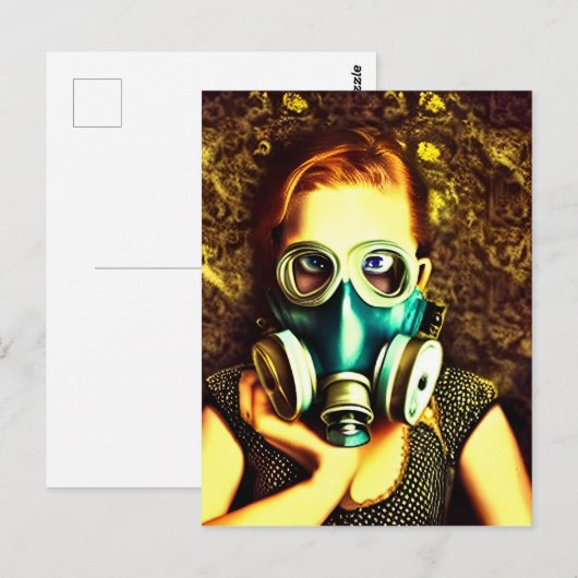 Alice met Red Hair in een Briefkaart met een gasma (Voorkant / Achterkant)