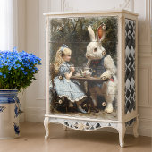 Alice Monochrome Fleur de Lis Tegel Decoupage Tissuepapier