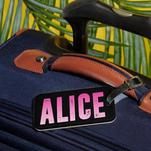 Alice naam bagagelabel (Voorkant Insitu 3)