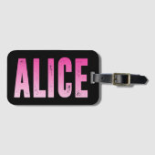 Alice naam bagagelabel (Voorkant (horizontaal))