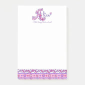 Alice naam betekent brief Een aangepaste post het  Post-it® Notes (Voorkant)
