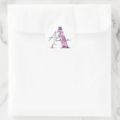 Alice naam Custom Sticker meisjes label Floral A (Tas)