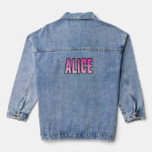 Alice naam denim jacket (Achterkant)