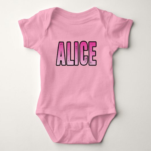 Alice naam romper (Voorkant)