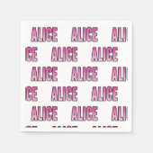 Alice naam servet (Voorkant)
