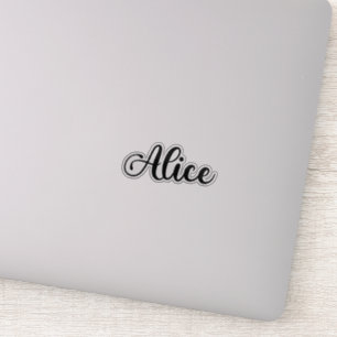 Alice Name - Handgeschreven kalligrafie Sticker