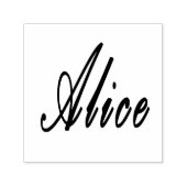 Alice Name Logo, Zelfinktende Stempel (Design)