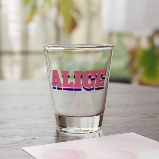 Alice Name Shot Glass Shot Glas