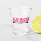 Alice Name Shot Glass Shot Glas (Voorkant)