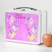 Alice, noem Logo met bloemen en Kittens, (In situ)