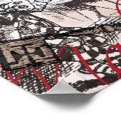 alice nonsens wonderland gordijn poster (Hoek)