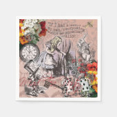 alice nonsens wonderland gordijn servetten (Voorkant)
