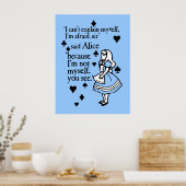 Alice Not mezelf Poster (Keuken)