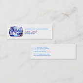 Alice Nova Blue Embiggened Mini Visitekaartje (Voorkant / Achterkant)