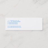 Alice Nova Blue Embiggened Mini Visitekaartje (Achterkant)