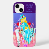 Alice on Birthday Cake wonderland art Case-Mate iPhone Case (Achterkant)