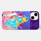 Alice on Birthday Cake wonderland art Case-Mate iPhone Case (Achterkant (horizontaal))