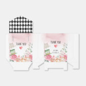 Alice Onederland Mad Tea Party Girl First Birthday Bedankdoosjes (Uitgevouwen)