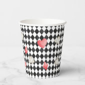 Alice Onederland Mad Tea Party Girl First Birthday Papieren Bekers (Achterkant)