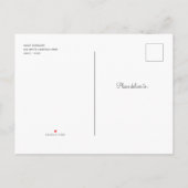 Alice Onederland-theefeestje verjaart Uitnodiging Briefkaart (Achterkant)