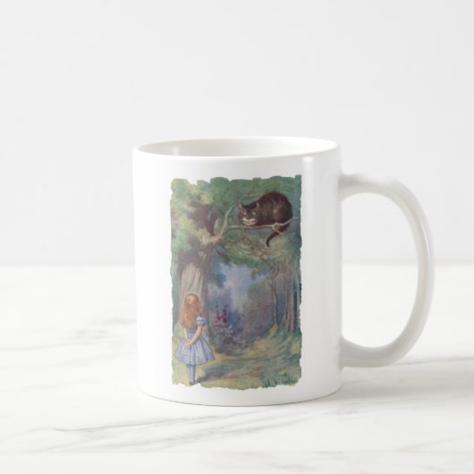 Alice ontmoet Cheshire Cat Koffiemok (Rechts)