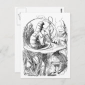 Alice ontmoet de Caterdepijler - Alice in Wonderla Briefkaart (Voorkant / Achterkant)