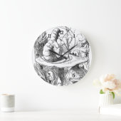 Alice ontmoet de Caterdepijler - Alice in Wonderla Grote Klok (Huis)